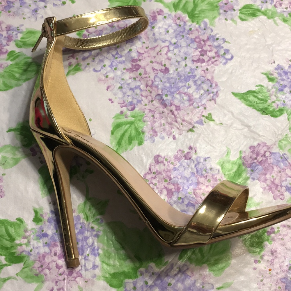 Gold stilettos